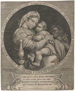 Madonna della sedia (Maria mit Christuskind und Johannes dem Täufer) von Servatius Raeven