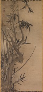 Bambus und Pflaume, 1500er Jahre von Sesson Shkei