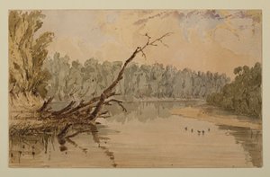 16 Meilen oberhalb der Mündung des Ohio von Seth Eastman