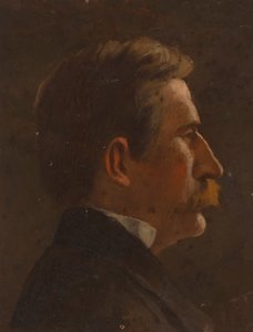 Profil eines Mannes