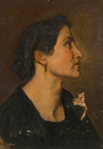 Frau im Profil von Severin Falkman