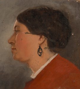 Profil einer Frau