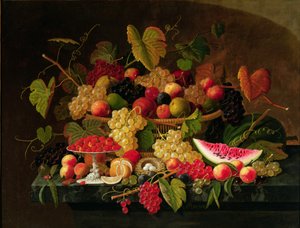 Stillleben mit Früchten von Severin Roesen