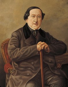 Porträt des italienischen Komponisten Gioacchino Rossini