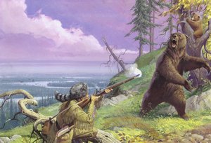 Daniel Boone bahnt den Wilderness Trail von Severino Baraldi