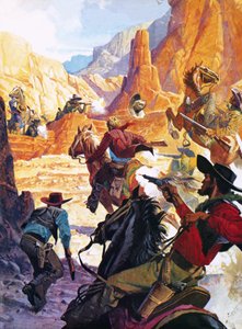 Henry Brown, Caldwells korrupter Marschall, in die Enge getrieben von Severino Baraldi