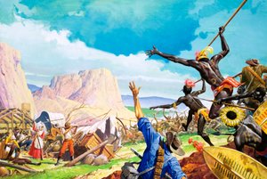 Die Buren kämpfen um das Gelobte Land von Severino Baraldi