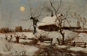 Häuser im Schnee