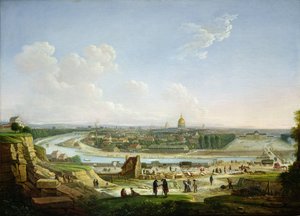 Gesamtansicht von Paris vom Chaillot-Hügel, 1818 von Seyfert