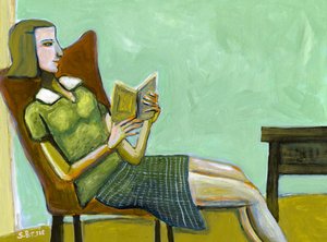 Ruhige Lesende Frau von Sharyn Bursic
