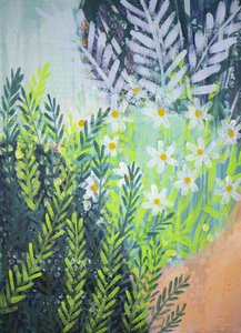 Frischer Gänseblümchengarten von Shelley Hampe