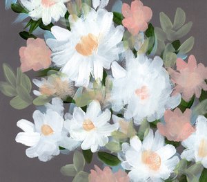 Weiche rosa und weiße Blüten von Shelley Hampe