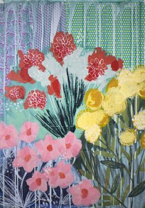 Lebendige Gartenblüten von Shelley Hampe