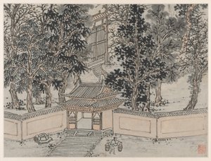 Zwölf Ansichten des Tigerhügels, Suzhou: Tiger-Flug-Quelle am Hintertor