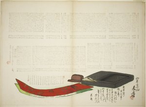 Schichten von Kikaku-Poesie von Shibata Zeshin