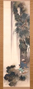 Li Bai betrachtet einen Wasserfall von Shibata Zeshin