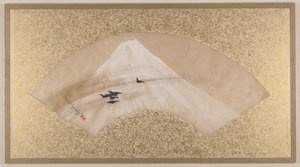 Berge mit Vögeln von Shibata Zeshin