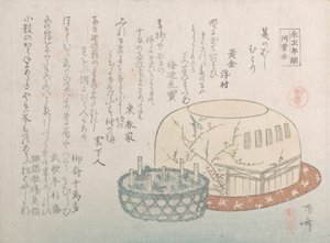 Insektenfänger und Topfkräuter, 19. Jahrhundert von Shinsai