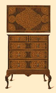 Kommode mit Intarsien, 1905