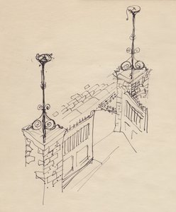Doppeltor, um 1950 von Shirley Markham