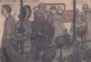 Schaufenster eines Hutgeschäfts, ca. 1952 von Shirley Markham