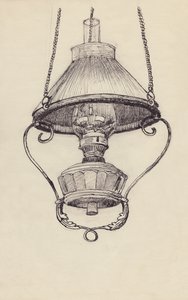 Petroleumlamp, ca. 1950 von Shirley Markham