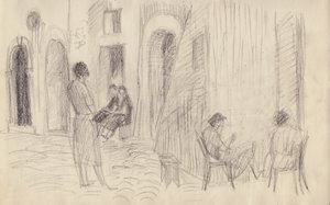Straßenszene, Italien, ca. 1950 von Shirley Markham
