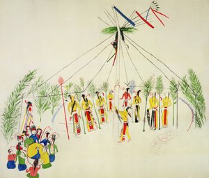 Der Shoshone-Sonnentanz von Shoshone Katsikodi School