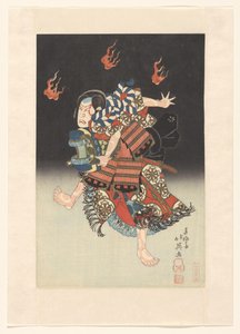 Nakamura Shikan II als der Fuchs (kitsune) Genkurō im Theaterstück 