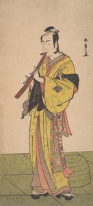 Ichikawa Bennosuke als Mann in Komuso-Kleidung, ca. 1788 von Shunsho