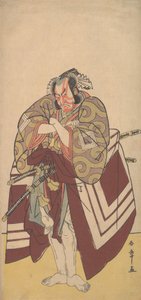 Kabuki-Schauspieler Ichikawa Danjuro V in einer Shibaraku-Rolle, 11. Monat, 1779 von Shunsho