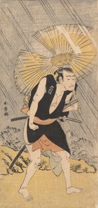 Der Schauspieler Nakamura Nakazo in der Rolle des Ono Sadakuro, ca. 1766