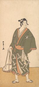 Der Schauspieler Otani Hiroemon III als Fischhändler, 1726-1792 von Shunsho