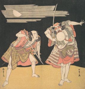 Die Schauspieler Otani Tomoemon I und Bando Mitsugoro I
