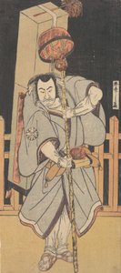 Der erste Nakamura Nakazo als Rokuju-rokubu in der Nacht, 1780 von Shunsho