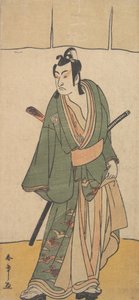 Der zweite Ichikawa Monnosuke in der Rolle von Soga no Juro Sukenari, 2. Monat, 1785