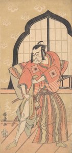 Der dritte Ichikawa Danzo als Samurai in zeremonieller Kamishimo gekleidet, 1769 oder 1770 von Shunsho
