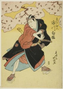 Der Schauspieler Ichikawa Hakuen als Sukeroku