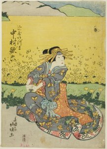 Der Schauspieler Nakamura Karoku I als Fujiya Azuma von Shunshosai Hokucho
