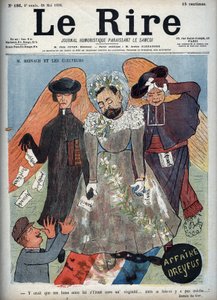 Dreyfus-Affäre - M. Reinach und die Wähler - Titelblatt der satirischen Zeitschrift 