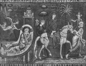 Josefs Traum und Flucht nach Ägypten von Sicilian School
