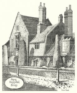 Jesus Hospital, Bray (Gravur) von Sidney Heath