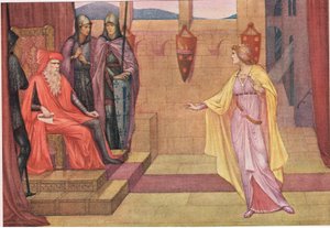 Irmingard und ihr Vater. Mein Vater sprach: "dies oder das Kloster und der Schleier".
