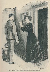 Verschwinde von hier, bevor es zu spät ist, 1892 von Sidney Paget