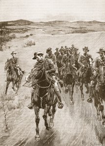 Auf der Spur von Lobengula, 1893, Illustration aus 
