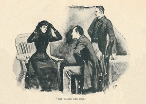 Sie hob ihren Schleier, 1892 von Sidney Paget