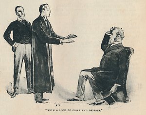 Mit einem Blick von Trauer und Verzweiflung, 1892 von Sidney Paget