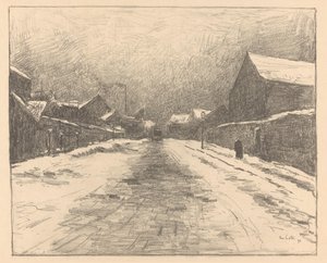 Verschneite Straße von Siebe Johannes ten Cate