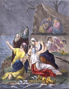 Die Sintflut, aus einer Bibel gedruckt von Edward Gover von Siegfried Detler Bendixen