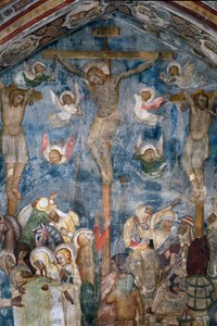 Kreuzigung Christi „INRI“ (Detail) von Sienese School